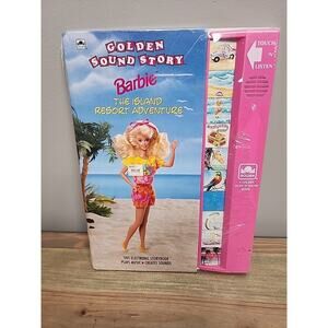 NEW SEALED Barbie The Island Resort Adventure Golden Sound Story Book Sealed